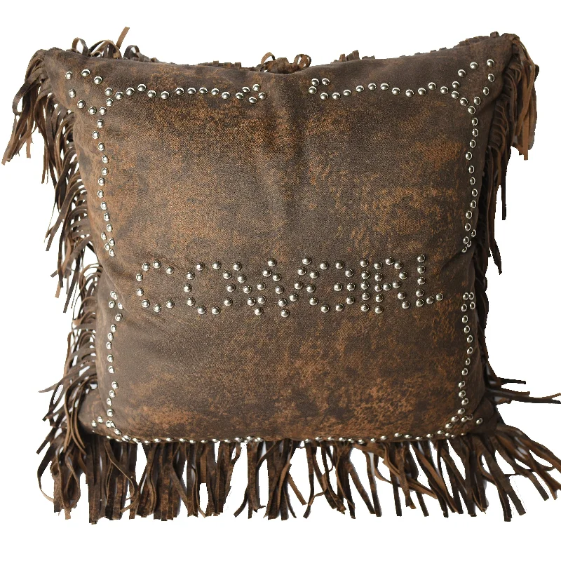 HiEnd Accents Cowgirl Studded Pillow