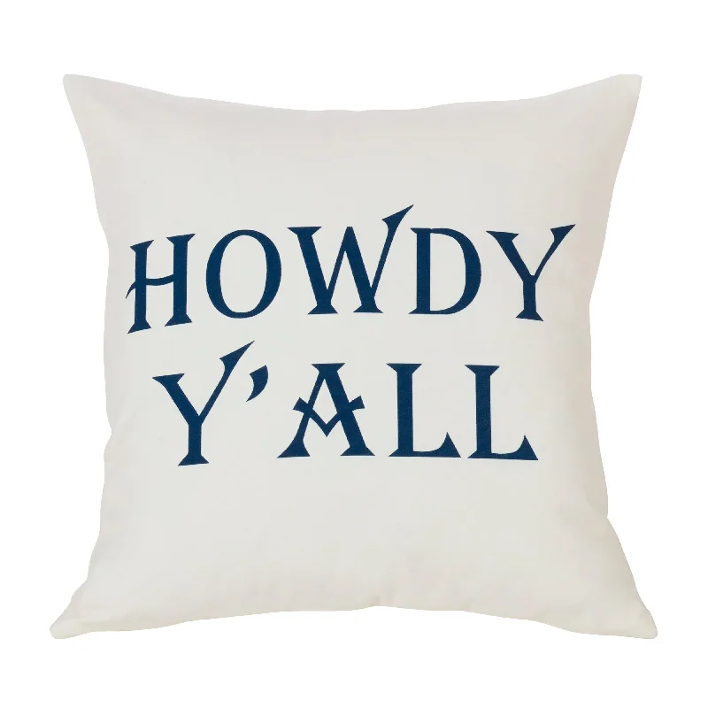 HiEnd Accents Howdy Y`all Pillow