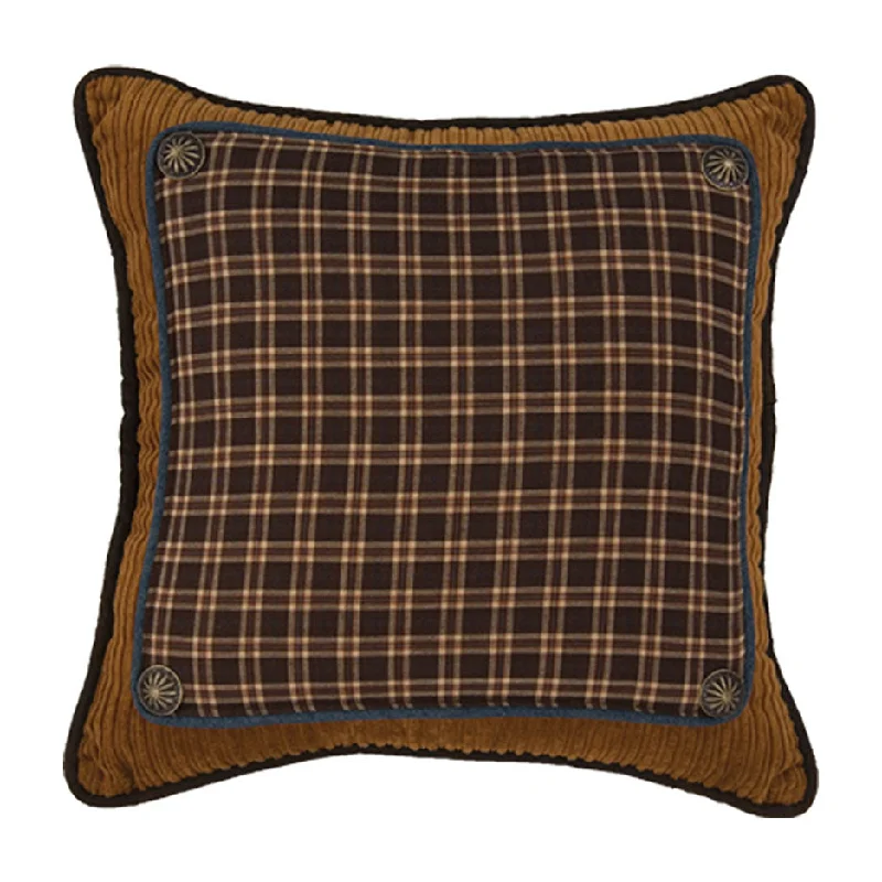 HiEnd Accents Plaid, Courdoroy& Denim Pillow