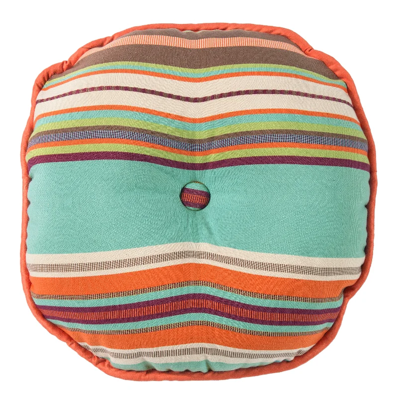 HiEnd Accents Round Serape Pillow, 12``