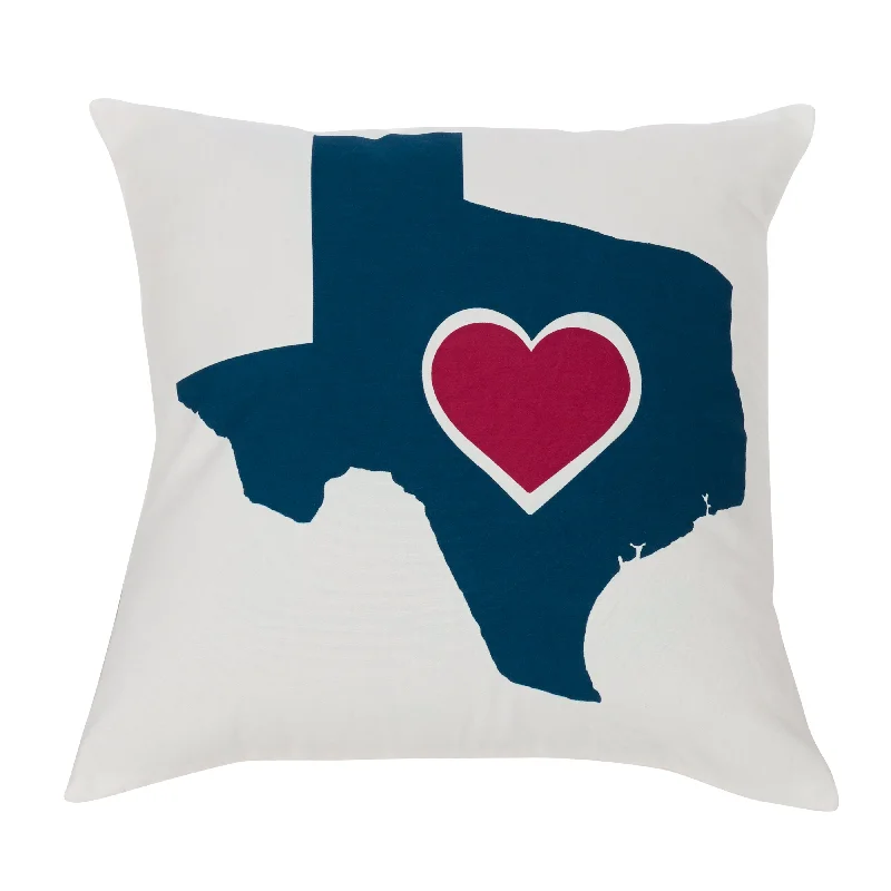 HiEnd Accents Texas Heart Pillow