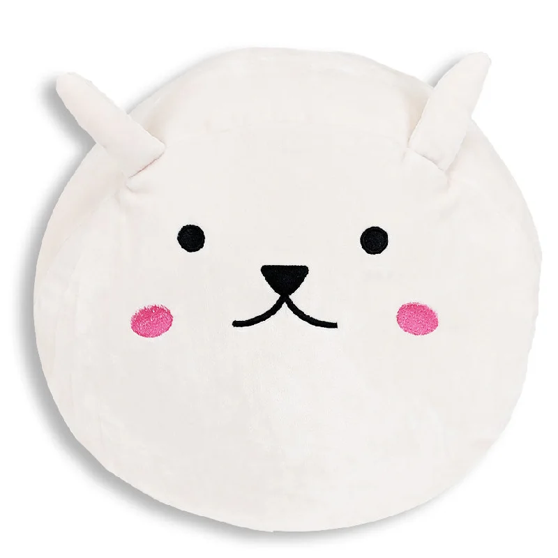 Squishy Bunny Face Pillow with Floppy Ears | Snowball the Bunny