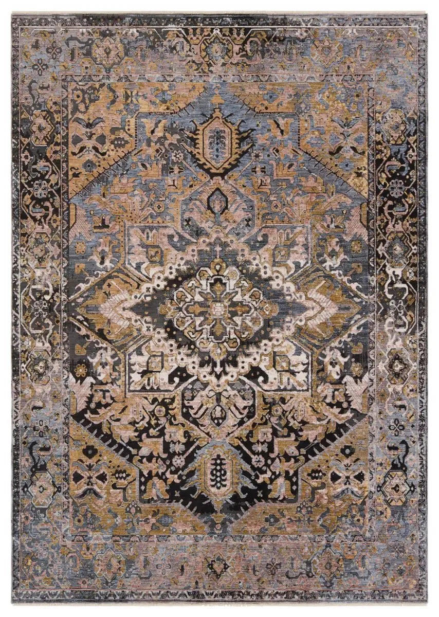 Branham BRA07 Black/Grey Rug