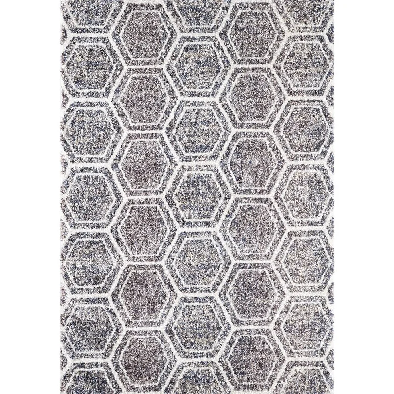 Bungalow 2303 Dimensions Grey/Teal Rug