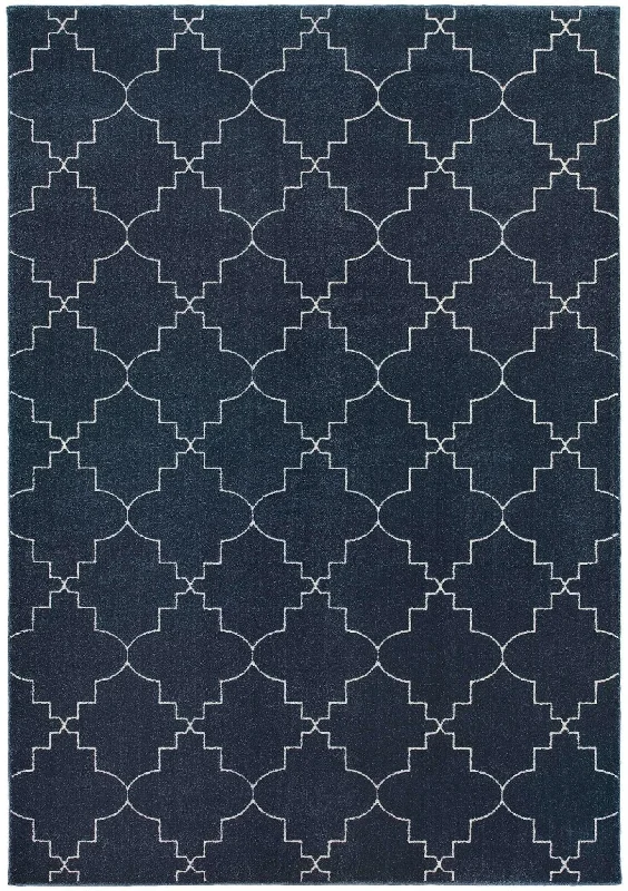 Ellerson 5994b Navy/ Ivory Rug