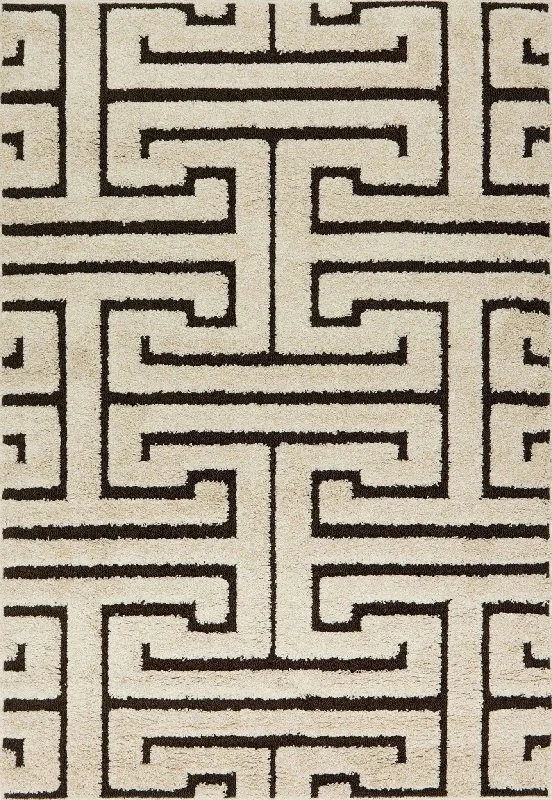 Enchant EN-28 Ivory/Dark Brown Rug