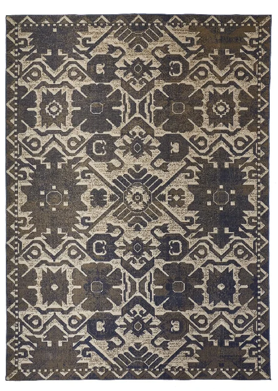 Foster FST3758F Blue/Brown Rug