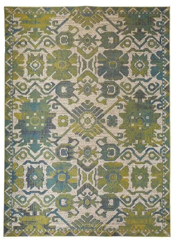 Foster FST3758F Green/Blue Rug