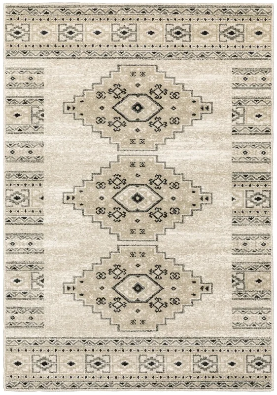 Georgia 643A Ivory/Grey Rug