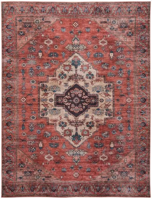 Grand Washables GRW03 Rust/Multicolor Rug