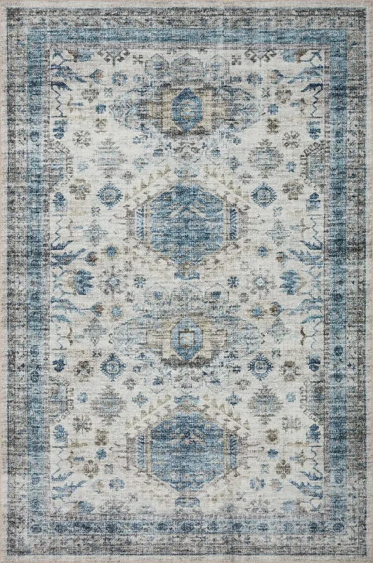 Heidi HEI-04 Ivory/Ocean Rug