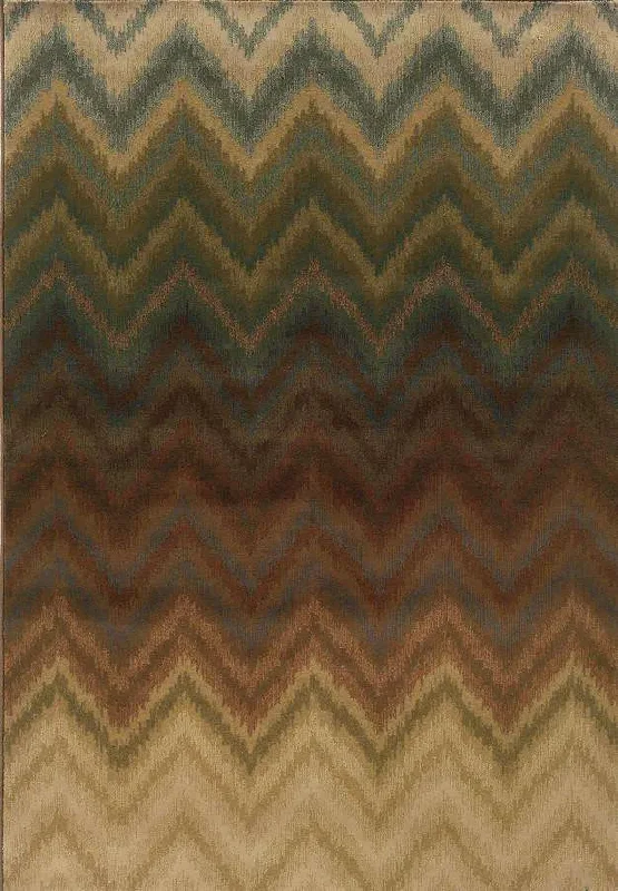 Hudson 3458A Brown/ Multi Rug