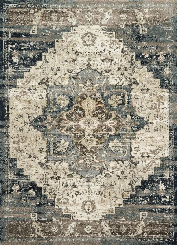 James by Magnolia Home JAE-05 Taupe/Marine Rug