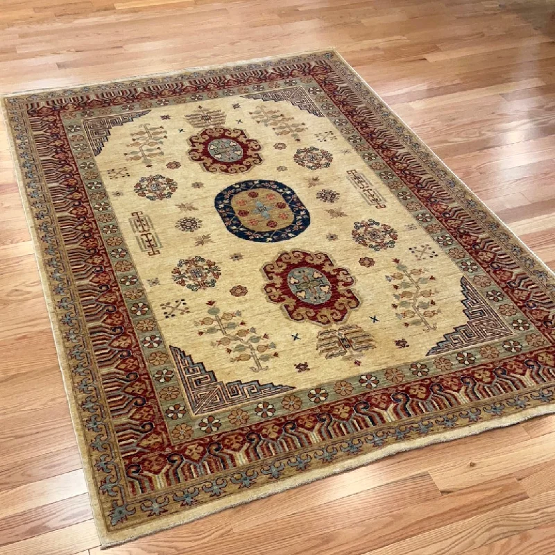 Kaoud Rugs 5.7X8.2 Rectangle BEIGE ANT. TABRIZ-S Area Rug