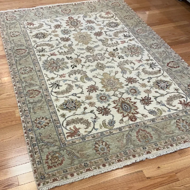 Kaoud Rugs 6.1X9.0 Rectangle IVORY CONTEMP Area Rug