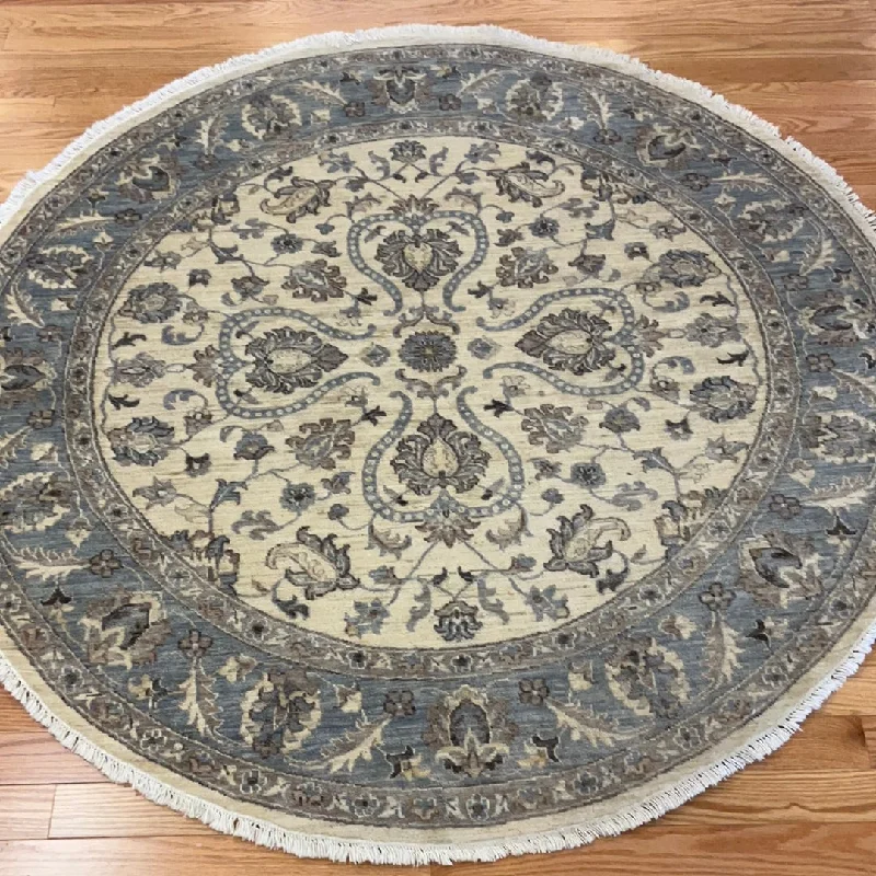 Kaoud Rugs 6X6 ROUND BEIGE ANT MAHAL Area Rug