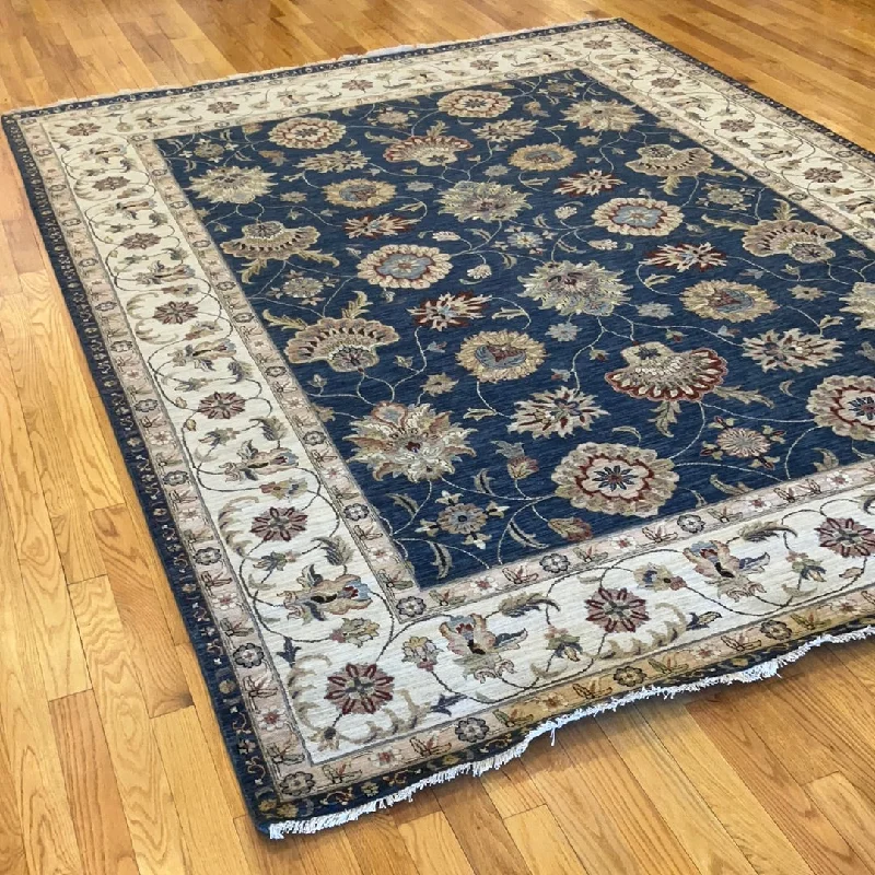 Kaoud Rugs 8.11X12.1 Rectangle Navy Mahal Area Rug