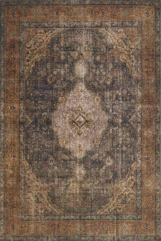 Loren LQ-02 Plum / Multi Rug