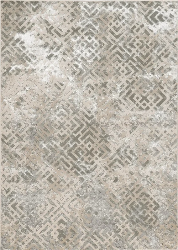 Luna 7124 Dimensions Sand Silver Rug