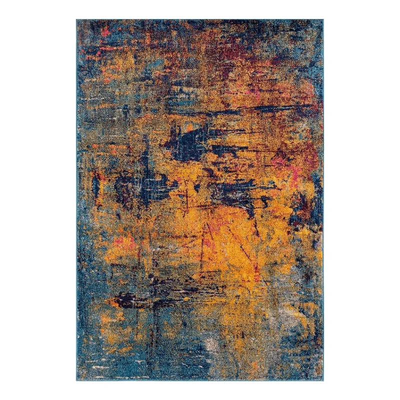 Manhattan MAN-41 Orange/Navy Rug