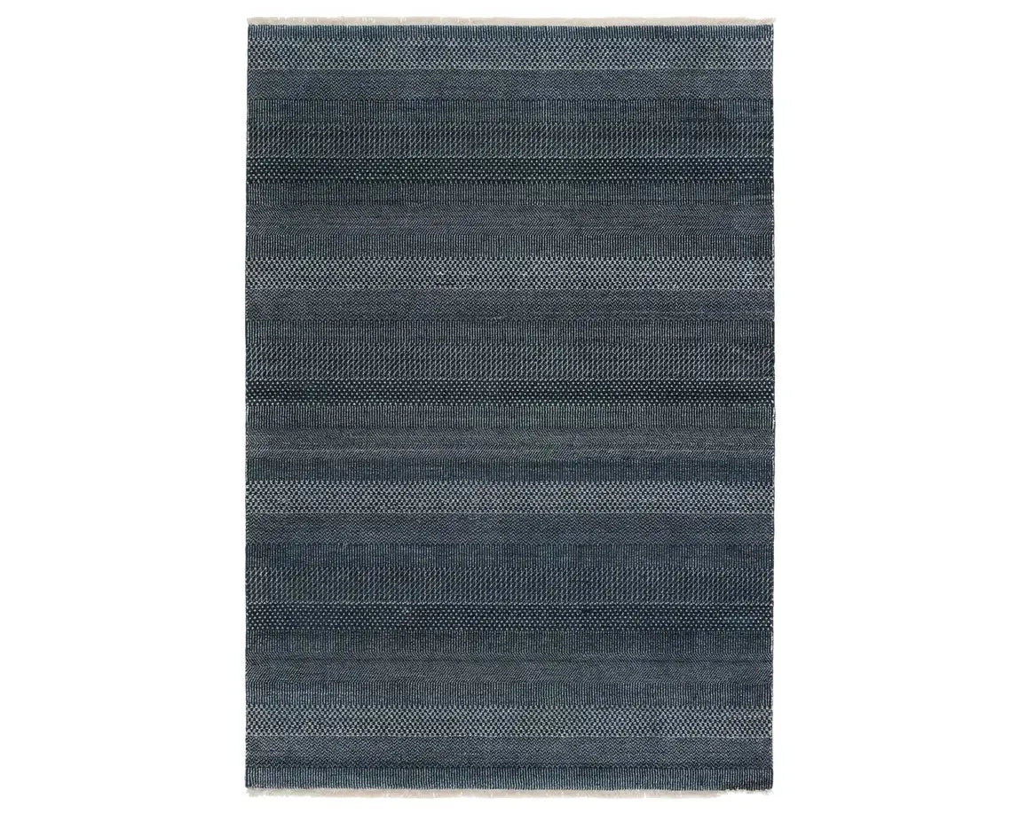 Merritt MER03 Deep Blue/Ivory Rug