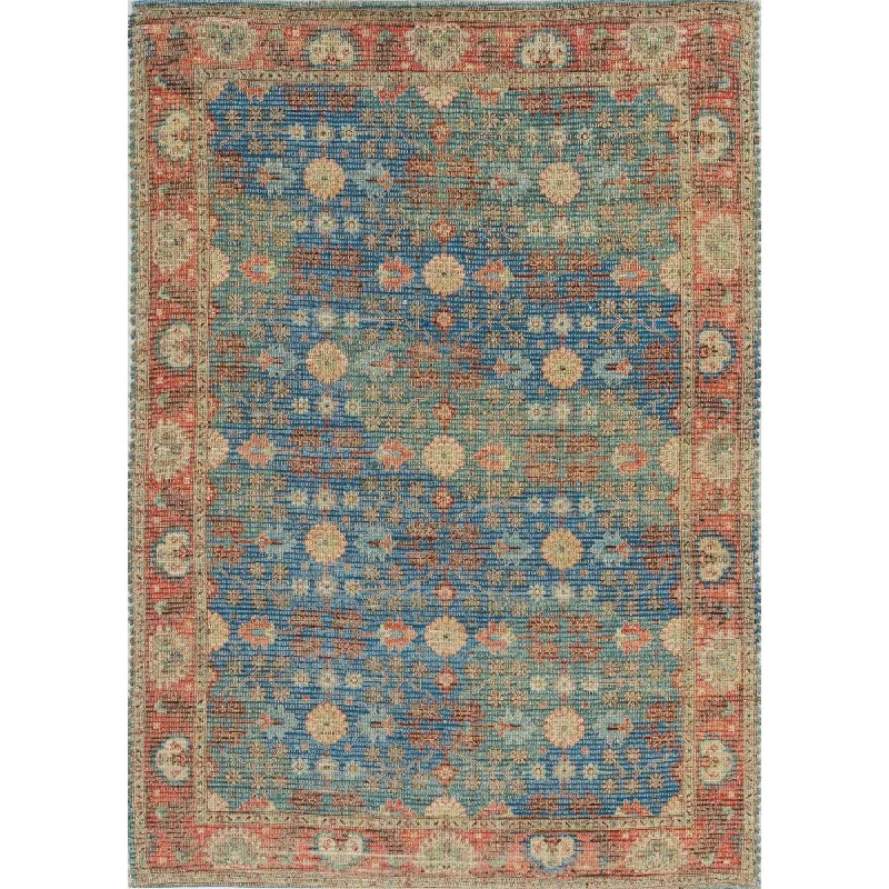 Morris 2227 Traditions Blue/Red Rug