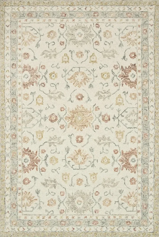 Norabel Nor-03 Ivory/Rust Rug