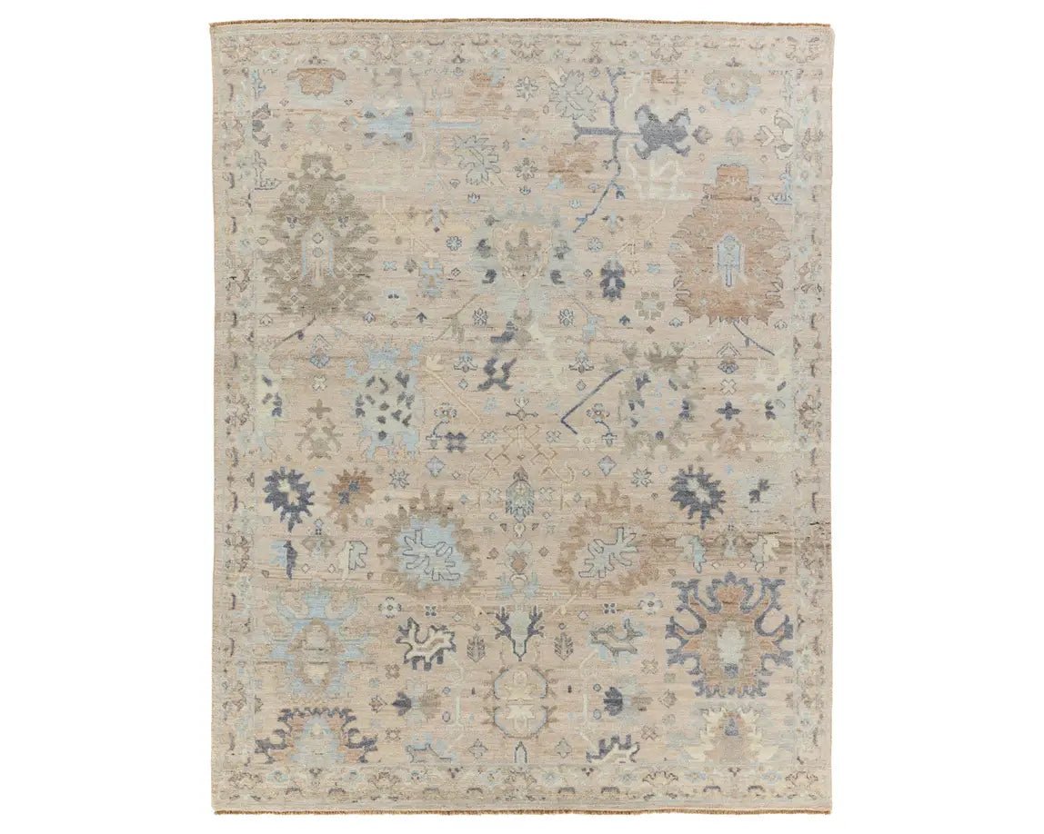 Orenda ORN04 Blue/Cream Rug