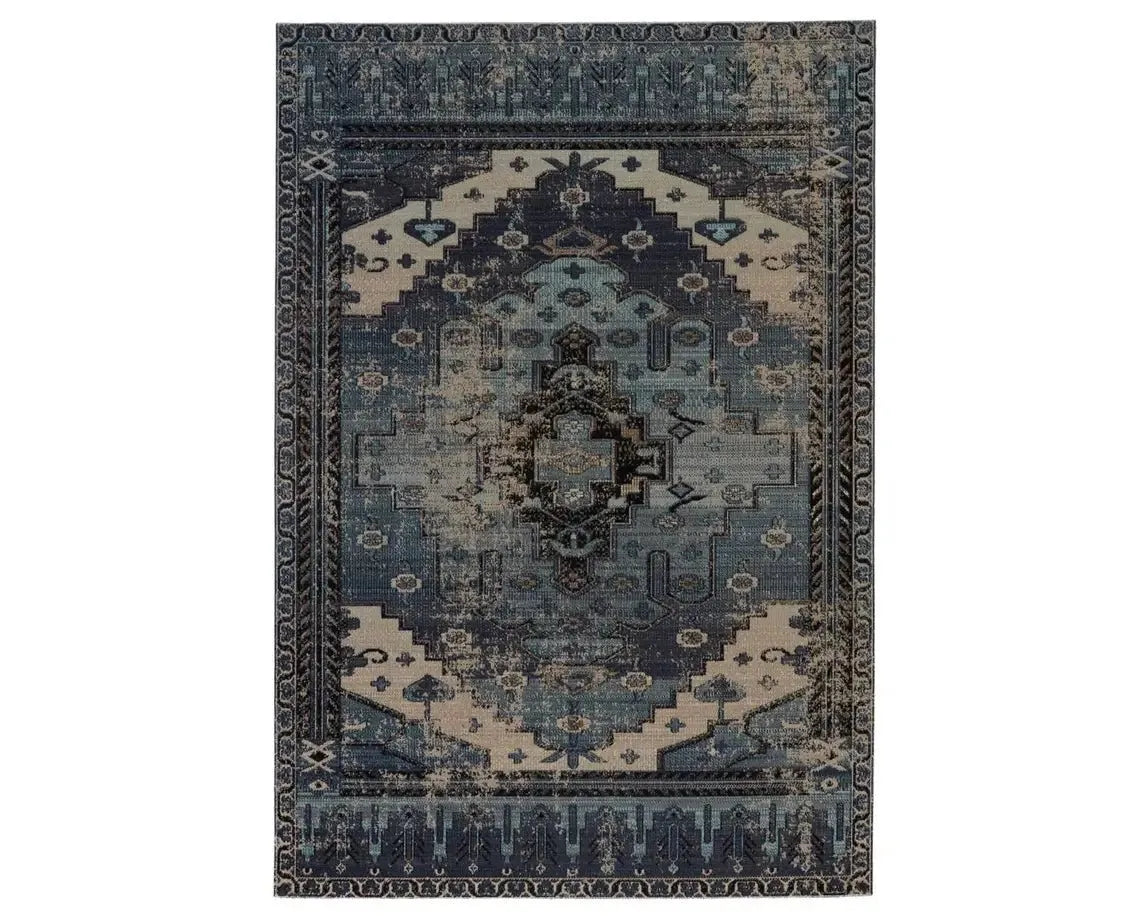 Polaris POL39 Grey/Blue Rug