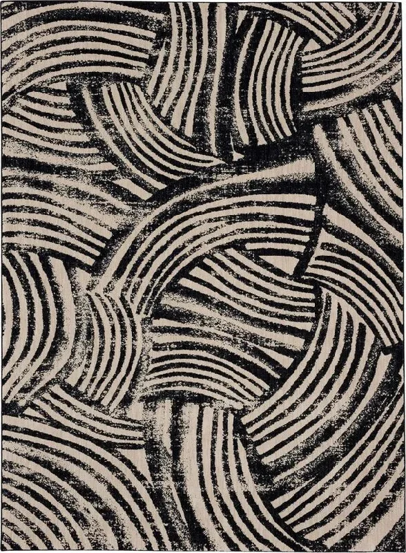 Rendition 92606 90166 Arcoa Obsidian Rug