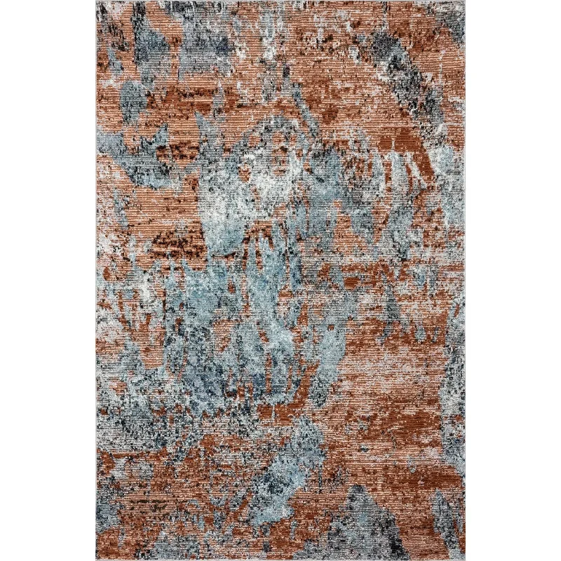 Revolution Lr81801 Light Blue/Orange Rug