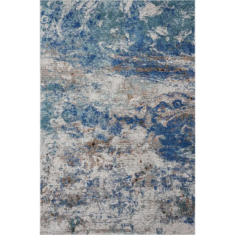 Revolution Lr81805 Blue/Orange Rug