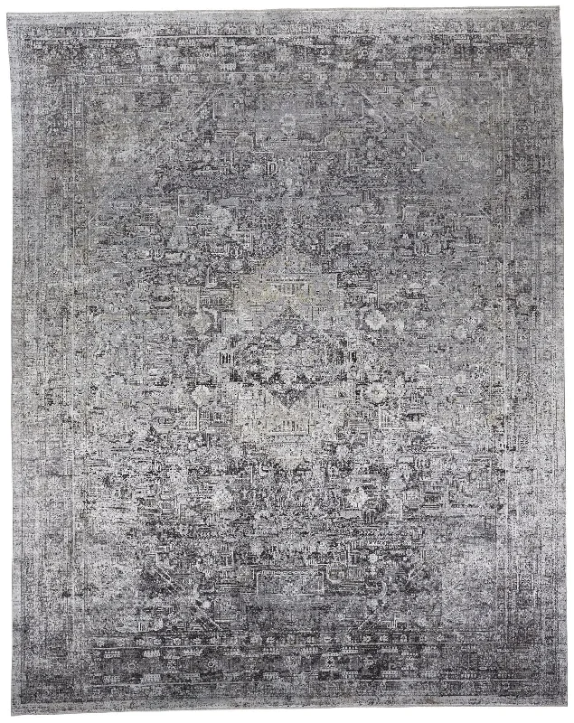 Sarrant 9193966F Grey/Silver Rug