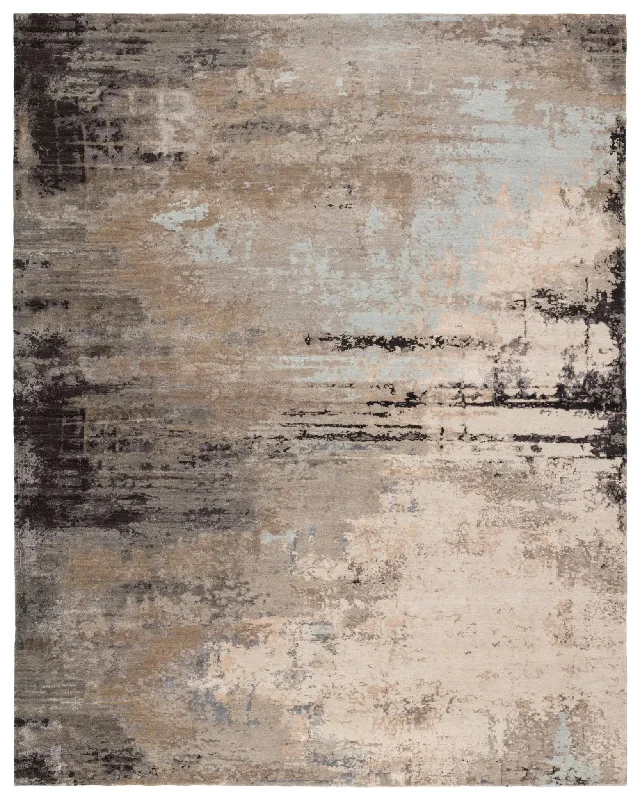 Tattvam by Kavi TVM03 Gray/Tan Rug