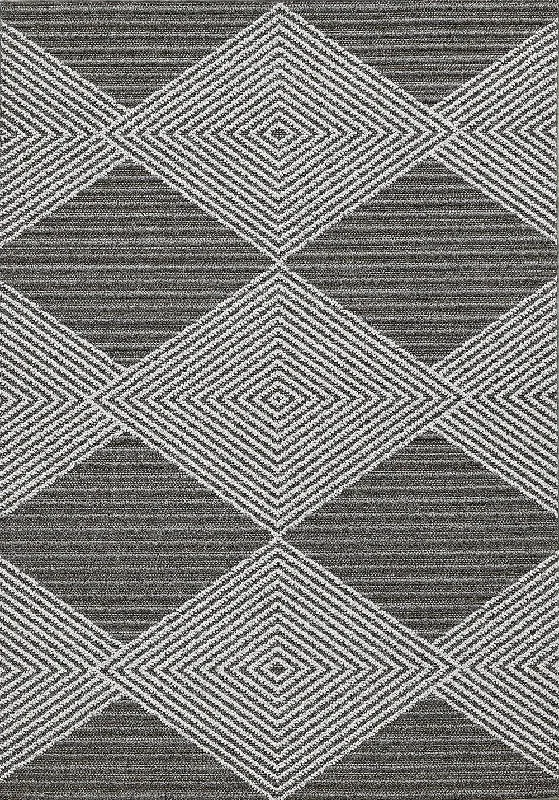 Terrace 6752 Diamonds Grey/Ivory Rug