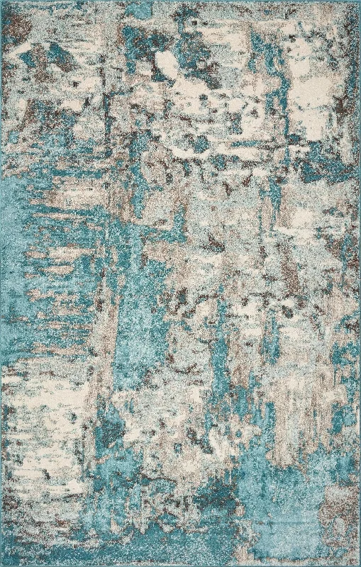 Watercolors 6233 Watercolors Ivory Teal Rug