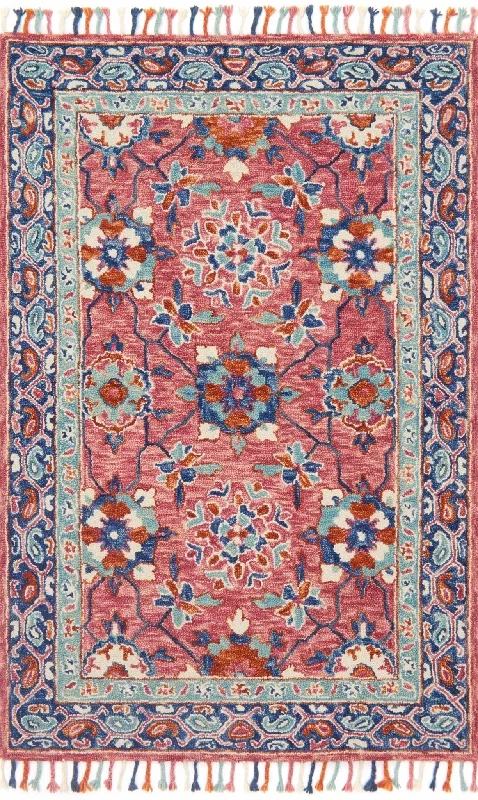 Zharah ZR 03 Rose/Denim Rug