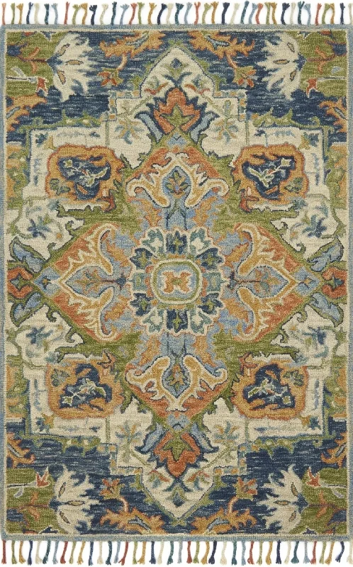 Zharah ZR 11 Blue/Multi Rug