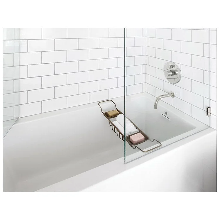 Soaking Tub Cameron 1 60 x 32 Inch Integral Skirted Left Hand White Acrylic CXL 85 Gallons 20-5/8 Inch