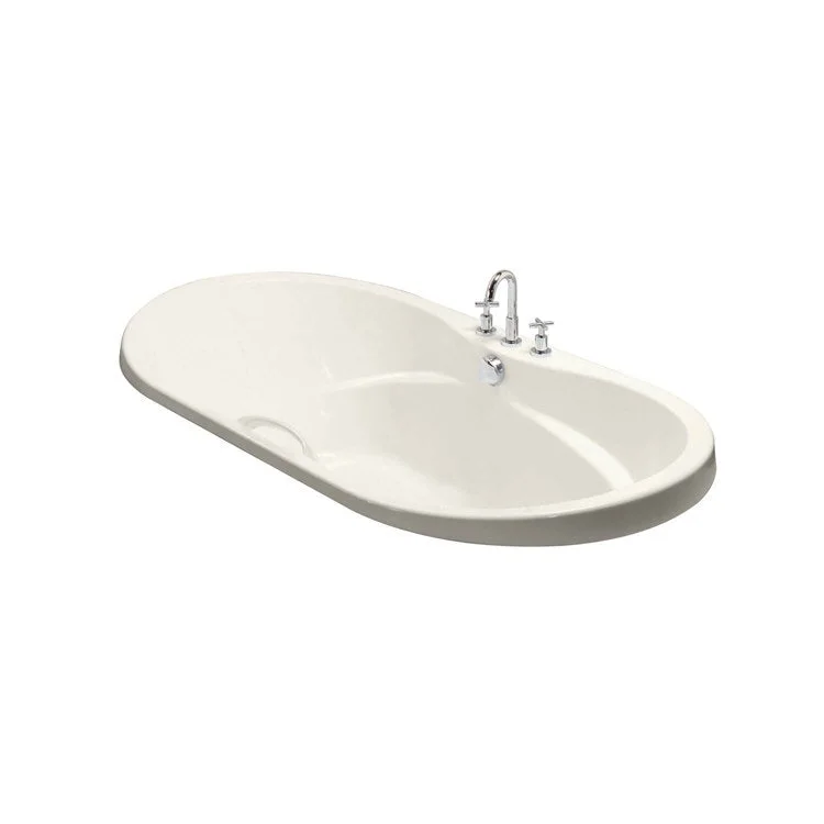 Tub Living 66 x 36 x 23-3/8 Inch Drop-in with Hydromax Center Biscuit Acrylic