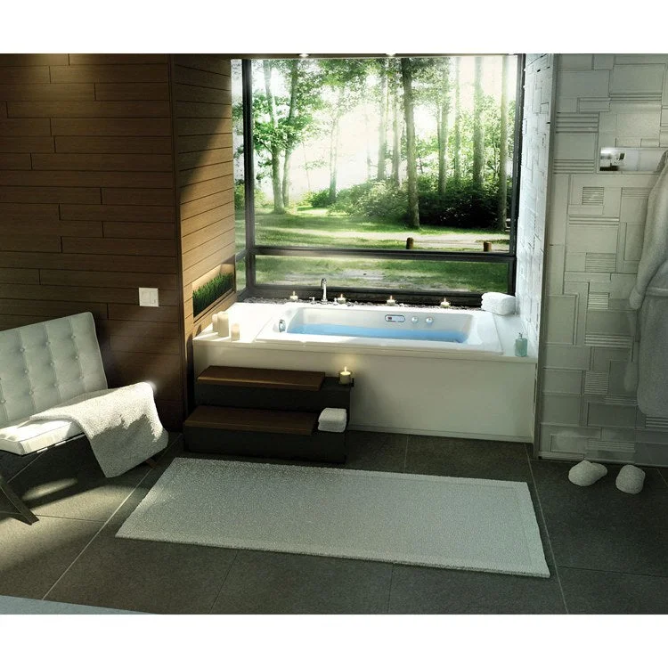 Tub Release 59-5/8 x 36 x 20 Inch Alcove with Hydromax End White Acrylic