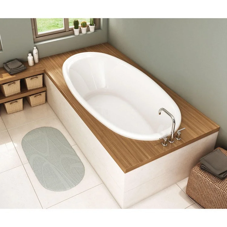 Tub Saturna 72 x 36 x 20 Inch Drop-in End White Acrylic