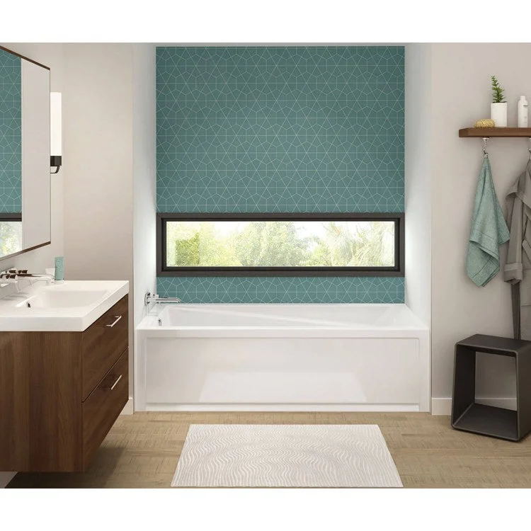 Tub Exhibit IFS 72 x 36 Inch Alcove Left White