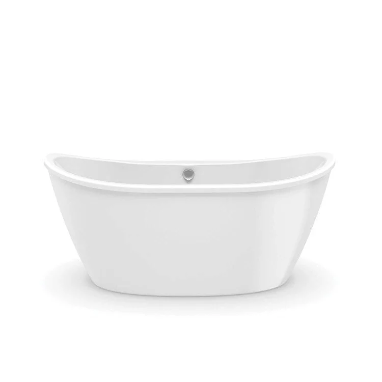 Freestanding Tub Delsia 60 x 32 Inch Center White Oval