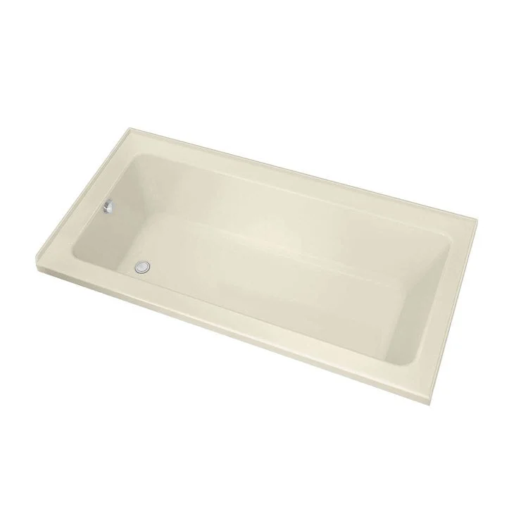 Tub Pose 59-5/8 x 31-5/8 x 23-5/8 Inch Alcove Right Bone Acrylic