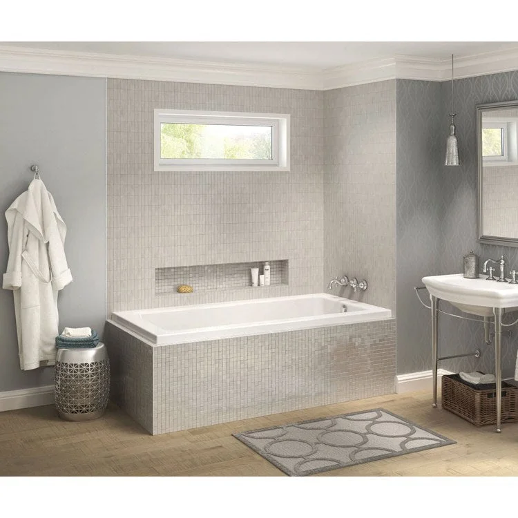 Tub Pose IF 60 x 32 Inch Corner Left White