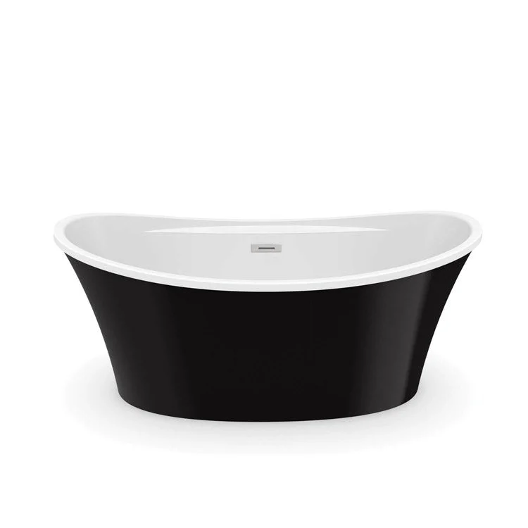 Freestanding Tub Ariosa 66 x 36 Inch Center Black Oval