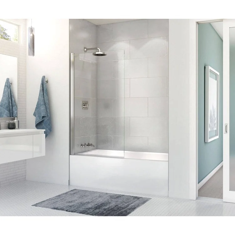 Tub Rubix 59-7/8 x 30-1/8 x 16 Inch Alcove Left White Acrylic