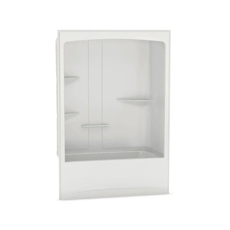 Tub and Shower Module Allia 60 x 32 x 88 Inch Acrylic Left White