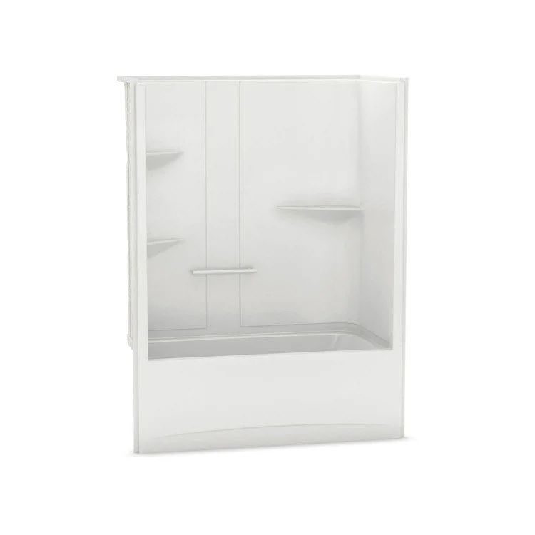 Tub and Shower Module Allia 60 x 32 x 79 Inch Acrylic Left White Rectangular with Whirlpool